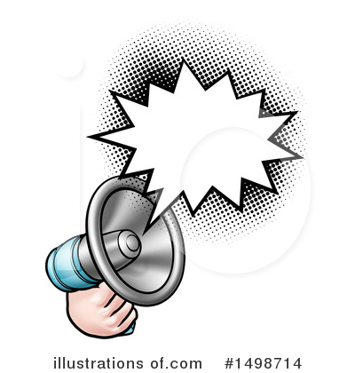 Royalty-Free (RF) Megaphone Clipart Illustration by AtStockIllustration - Stock Sample #1498714