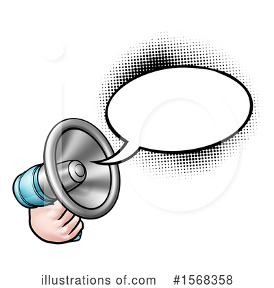 Royalty-Free (RF) Megaphone Clipart Illustration by AtStockIllustration - Stock Sample #1568358