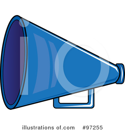 Royalty-Free (RF) Megaphone Clipart Illustration by Pams Clipart - Stock Sample #97255