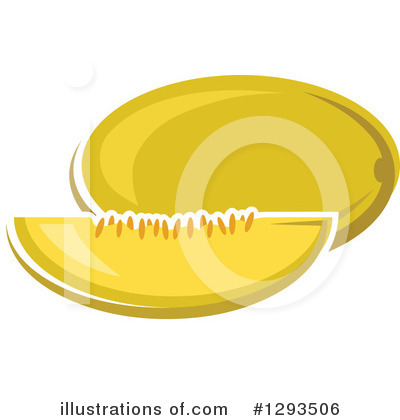 Canary Melon Clipart #1293506 by Vector Tradition SM