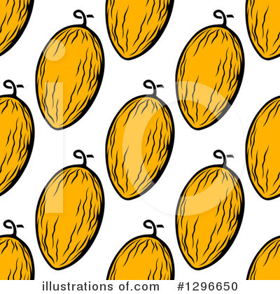 Canary Melon Clipart #1296650 by Vector Tradition SM