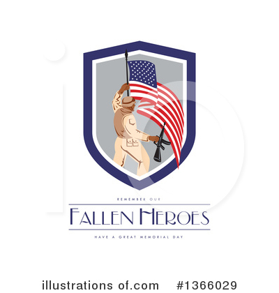 Royalty-Free (RF) Memorial Day Clipart Illustration by patrimonio - Stock Sample #1366029