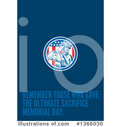 Royalty-Free (RF) Memorial Day Clipart Illustration by patrimonio - Stock Sample #1366030