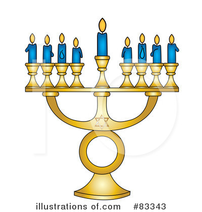 Royalty-Free (RF) Menorah Clipart Illustration by Pams Clipart - Stock Sample #83343