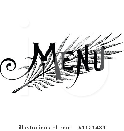 Royalty-Free (RF) Menu Clipart Illustration by Prawny Vintage - Stock Sample #1121439