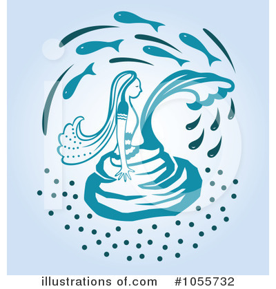 Royalty-Free (RF) Mermaid Clipart Illustration by Cherie Reve - Stock Sample #1055732