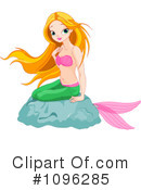 Mermaid Clipart #1096285 by Pushkin