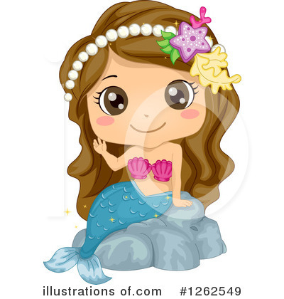 Royalty-Free (RF) Mermaid Clipart Illustration by BNP Design Studio - Stock Sample #1262549