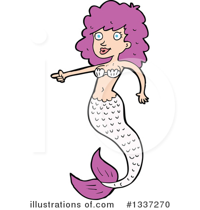 Royalty-Free (RF) Mermaid Clipart Illustration by lineartestpilot - Stock Sample #1337270