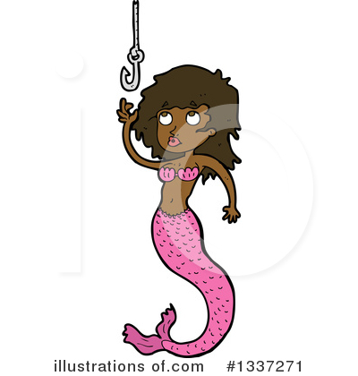 Royalty-Free (RF) Mermaid Clipart Illustration by lineartestpilot - Stock Sample #1337271