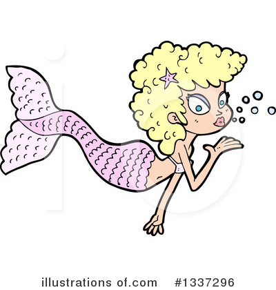 Royalty-Free (RF) Mermaid Clipart Illustration by lineartestpilot - Stock Sample #1337296