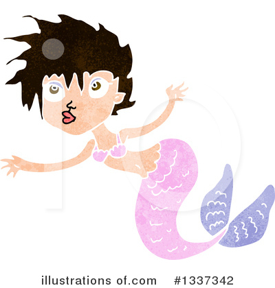 Royalty-Free (RF) Mermaid Clipart Illustration by lineartestpilot - Stock Sample #1337342