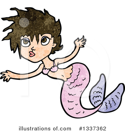 Royalty-Free (RF) Mermaid Clipart Illustration by lineartestpilot - Stock Sample #1337362