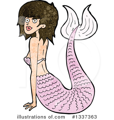 Royalty-Free (RF) Mermaid Clipart Illustration by lineartestpilot - Stock Sample #1337363