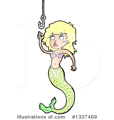 Royalty-Free (RF) Mermaid Clipart Illustration by lineartestpilot - Stock Sample #1337409