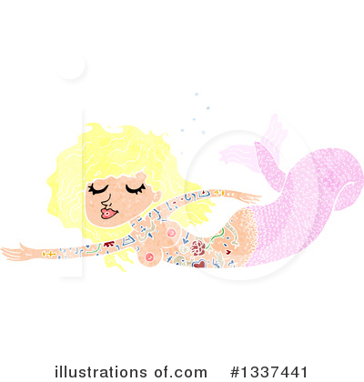 Royalty-Free (RF) Mermaid Clipart Illustration by lineartestpilot - Stock Sample #1337441