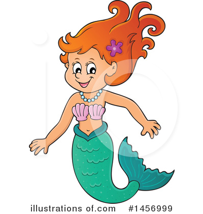 Royalty-Free (RF) Mermaid Clipart Illustration by visekart - Stock Sample #1456999
