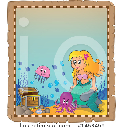 Royalty-Free (RF) Mermaid Clipart Illustration by visekart - Stock Sample #1458459