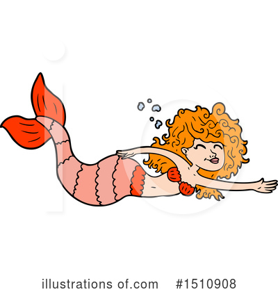 Royalty-Free (RF) Mermaid Clipart Illustration by lineartestpilot - Stock Sample #1510908
