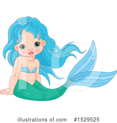 Royalty-Free (RF) Mermaid Clipart Illustration by Pushkin - Stock Sample #1529525