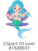 Mermaid Clipart #1529531 by Pushkin