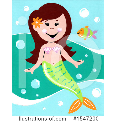 Royalty-Free (RF) Mermaid Clipart Illustration by LoopyLand - Stock Sample #1547200