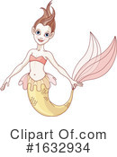 Mermaid Clipart #1632934 by Pushkin