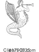 Mermaid Clipart #1790335 by patrimonio