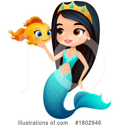 Mermaid Clipart #1802946 by Vector Tradition SM