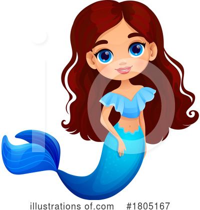 Royalty-Free (RF) Mermaid Clipart Illustration by Vector Tradition SM - Stock Sample #1805167