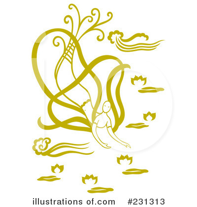 Royalty-Free (RF) Mermaid Clipart Illustration by Cherie Reve - Stock Sample #231313
