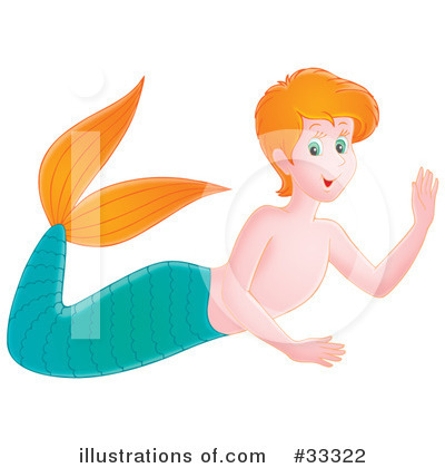 Royalty-Free (RF) Mermaid Clipart Illustration by Alex Bannykh - Stock Sample #33322