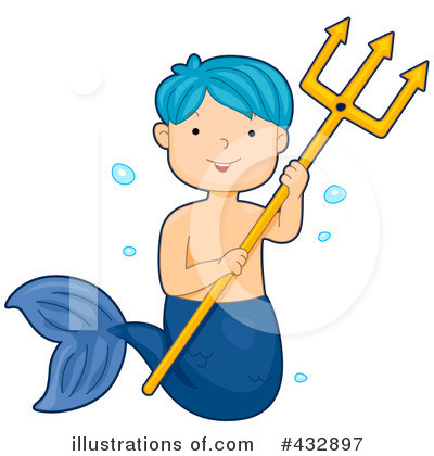 Royalty-Free (RF) Mermaid Clipart Illustration by BNP Design Studio - Stock Sample #432897