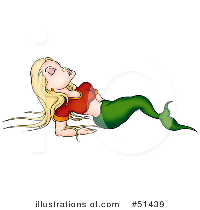 Royalty-Free (RF) Mermaid Clipart Illustration by dero - Stock Sample #51439