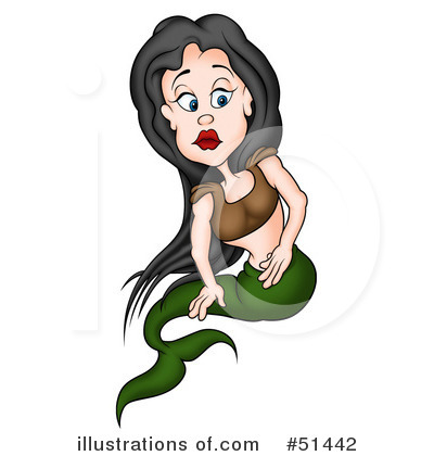 Royalty-Free (RF) Mermaid Clipart Illustration by dero - Stock Sample #51442