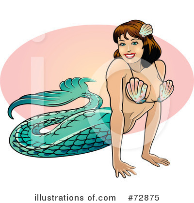 Royalty-Free (RF) Mermaid Clipart Illustration by r formidable - Stock Sample #72875