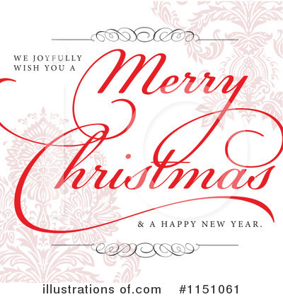 Royalty-Free (RF) Merry Christmas Clipart Illustration by BestVector - Stock Sample #1151061