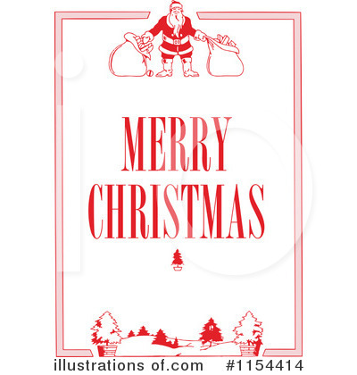 Merry Christmas Clipart #1154414 by BestVector