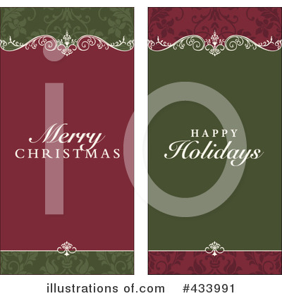Royalty-Free (RF) Merry Christmas Clipart Illustration by BestVector - Stock Sample #433991