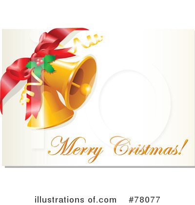 Royalty-Free (RF) Merry Christmas Clipart Illustration by Pushkin - Stock Sample #78077