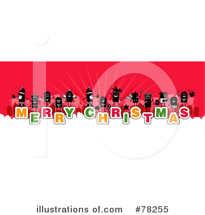 Royalty-Free (RF) Merry Christmas Clipart Illustration by NL shop - Stock Sample #78255