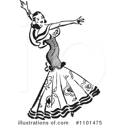 Dancers Clipart #1101475 by BestVector