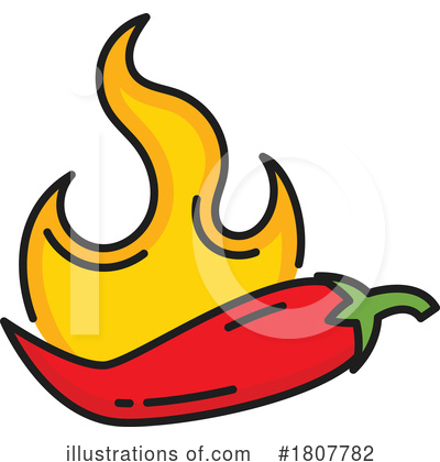 Peppers Clipart #1807782 by Vector Tradition SM