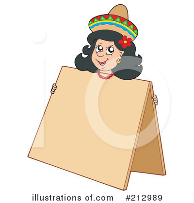 Hispanic Woman Clipart #212989 by visekart