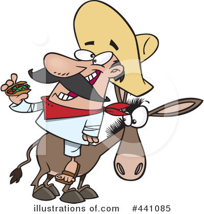Donkey Clipart #441085 by toonaday