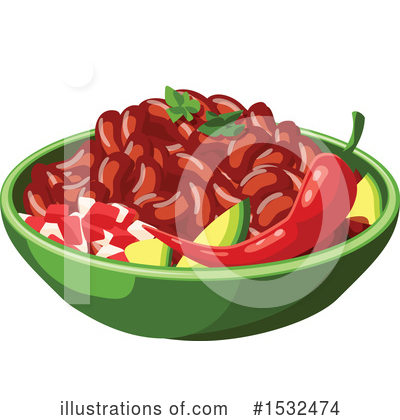 Royalty-Free (RF) Mexican Food Clipart Illustration by Vector Tradition SM - Stock Sample #1532474