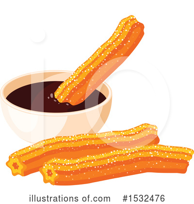 Churros Clipart #1532476 by Vector Tradition SM