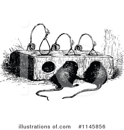 Royalty-Free (RF) Mice Clipart Illustration by Prawny Vintage - Stock Sample #1145856