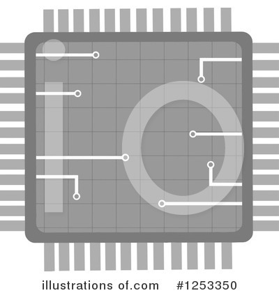 Royalty-Free (RF) Microchip Clipart Illustration by Hit Toon - Stock Sample #1253350