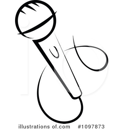 Royalty-Free (RF) Microphone Clipart Illustration by Vector Tradition SM - Stock Sample #1097873